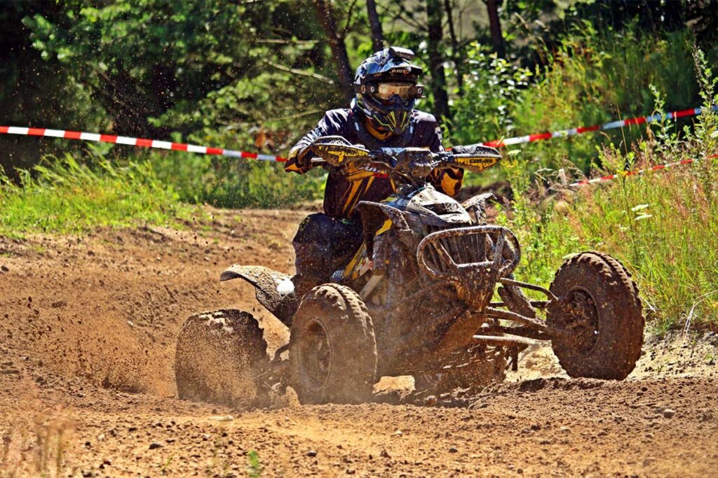 Motocross Quad Bike in Dirt