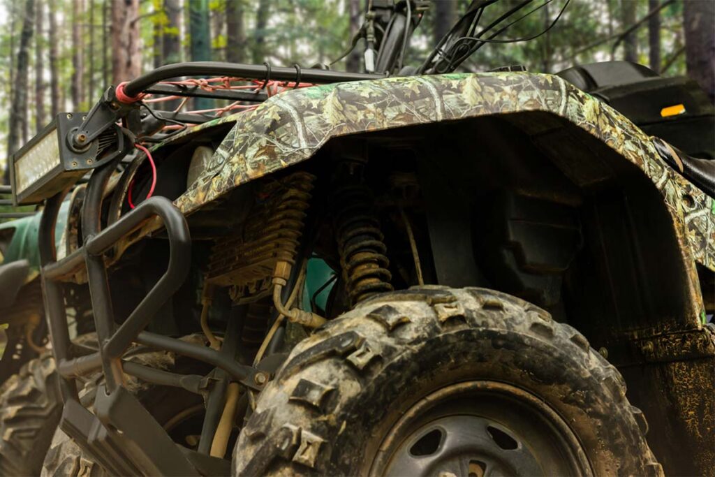 Camouflaged Off-Road ATV Vehicles