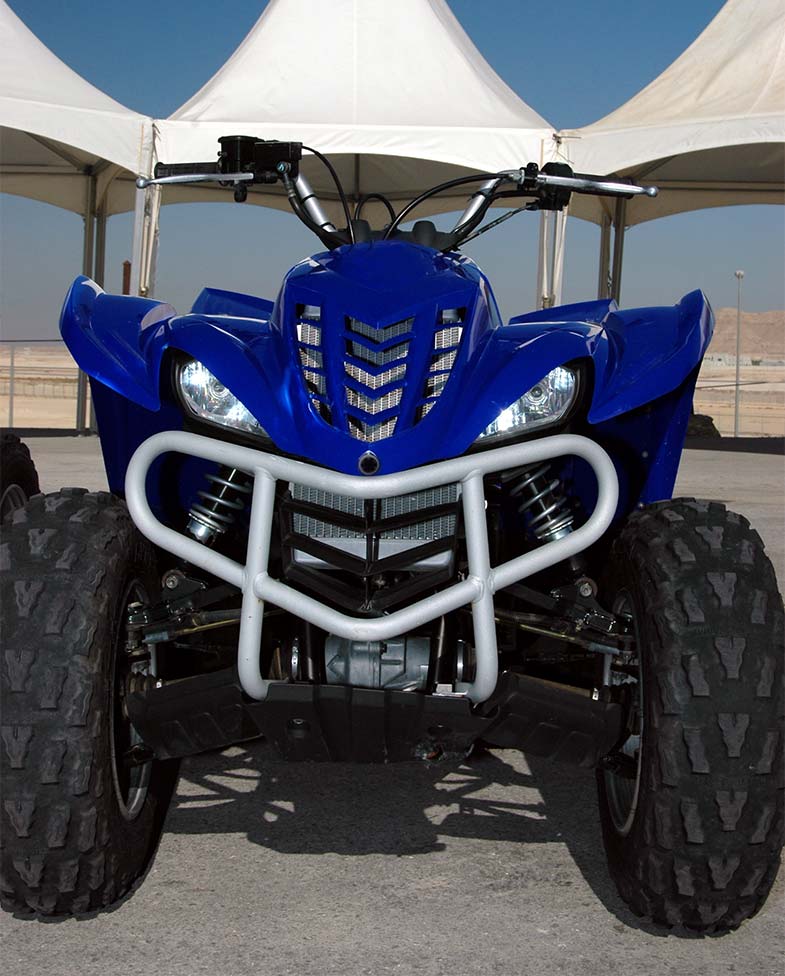 Blue Yamaha Quad Front