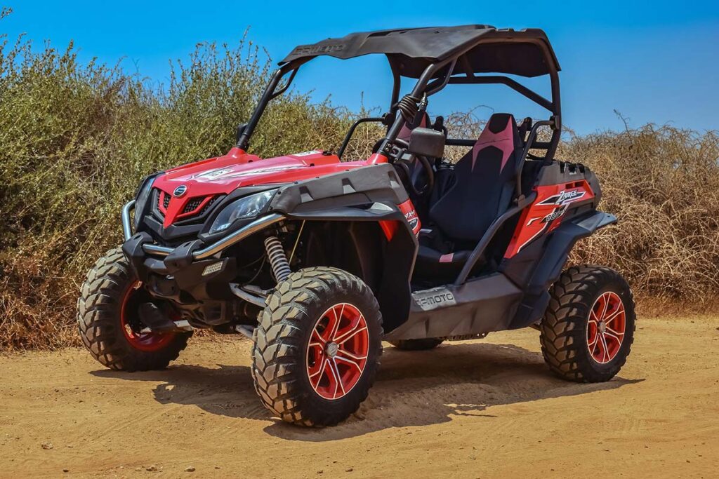 Red CFMOTO 800 Off-Road Buggy Vehicle