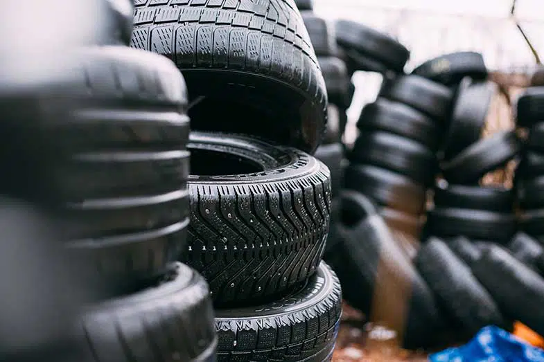 Car Tire Pile