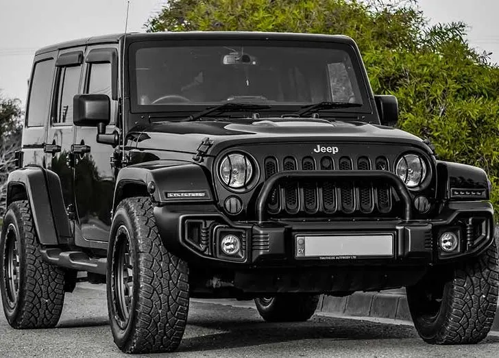 Black Jeep Wrangler 4x4 Vehicle