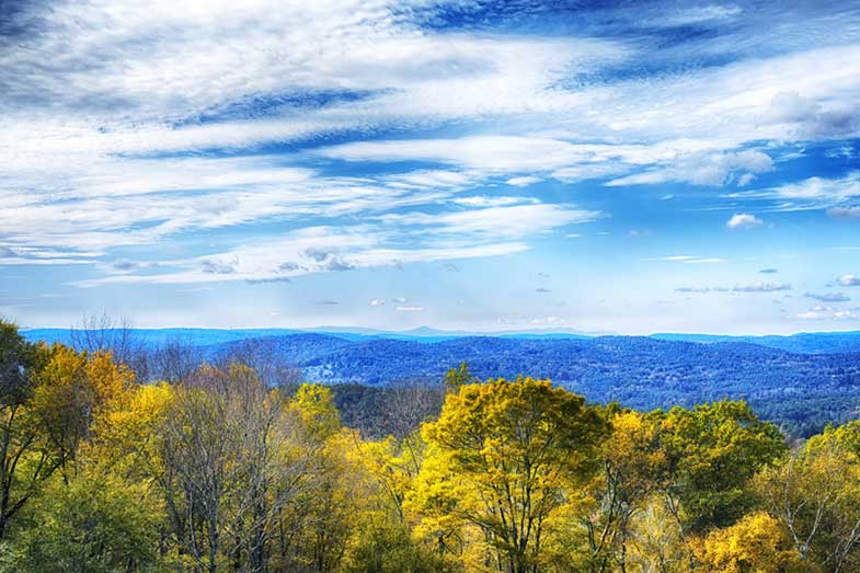 Connecticut Autumn Landscape, New England