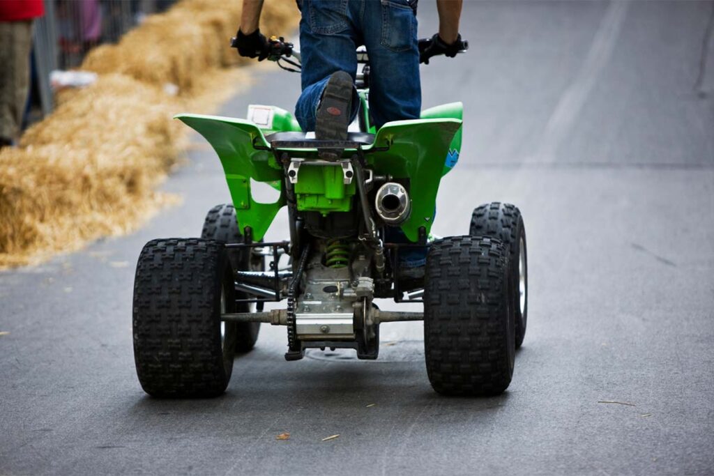 Green ATV Quad Bike