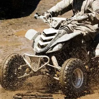 Four Wheeler ATV in Mud