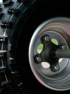 ATV Back Tire Up Close