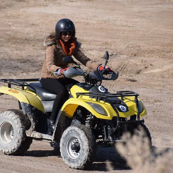 Yellow ATV Desert Drive