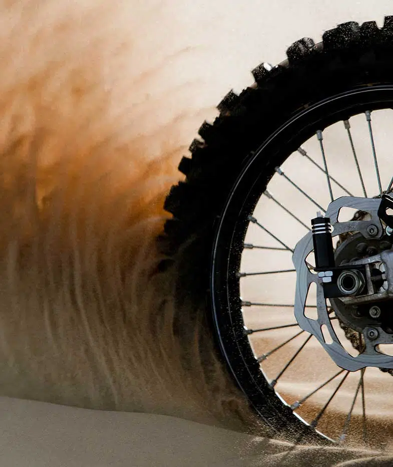 Dirt Bike Tire on Sand