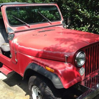 Red Jeep CJ7