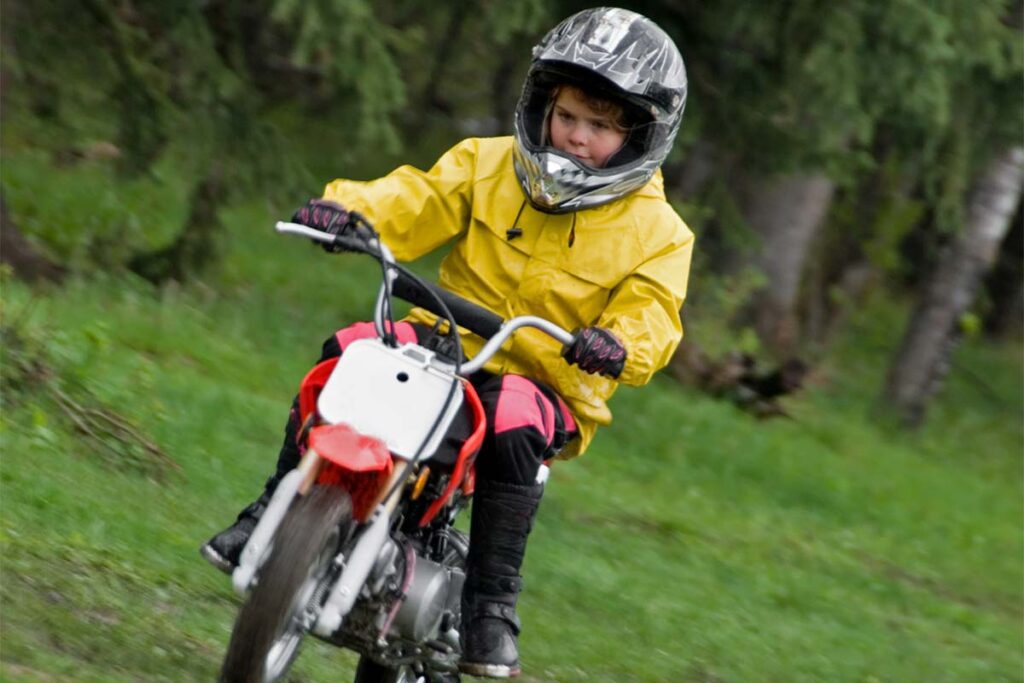 Young Child Dirt Bike