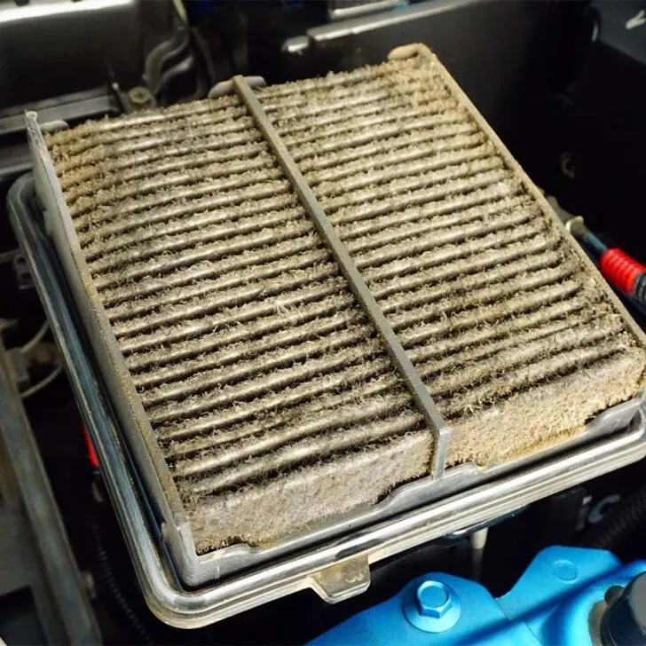 Dirty Car Air Filter