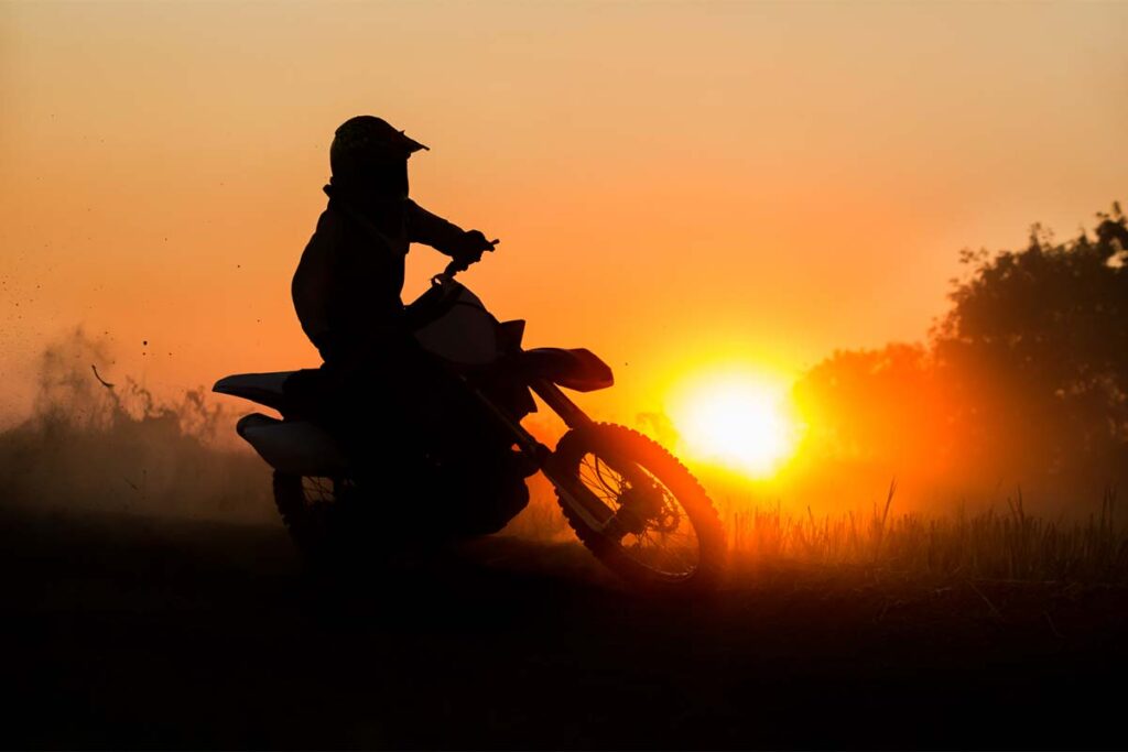 Silhouette Motocross Dirt Bike