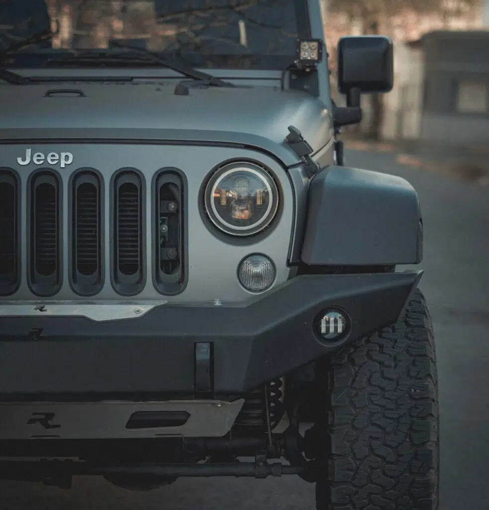 Jeep Front View Up-Close