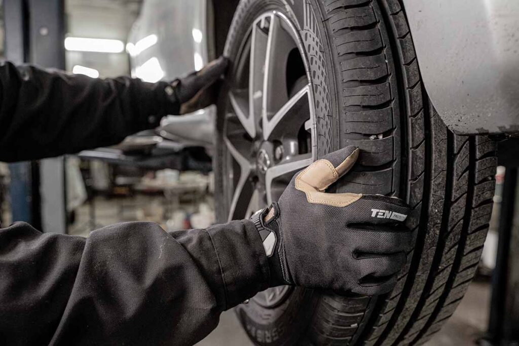 Mechanic Changing Tire