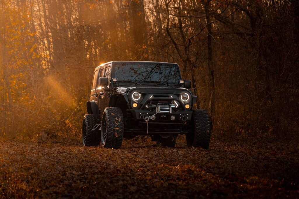 Jeep Wrangler Off-Road Forest Trail