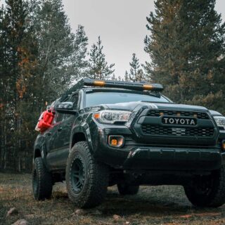 Toyota Tacoma Off-Road in a Forest