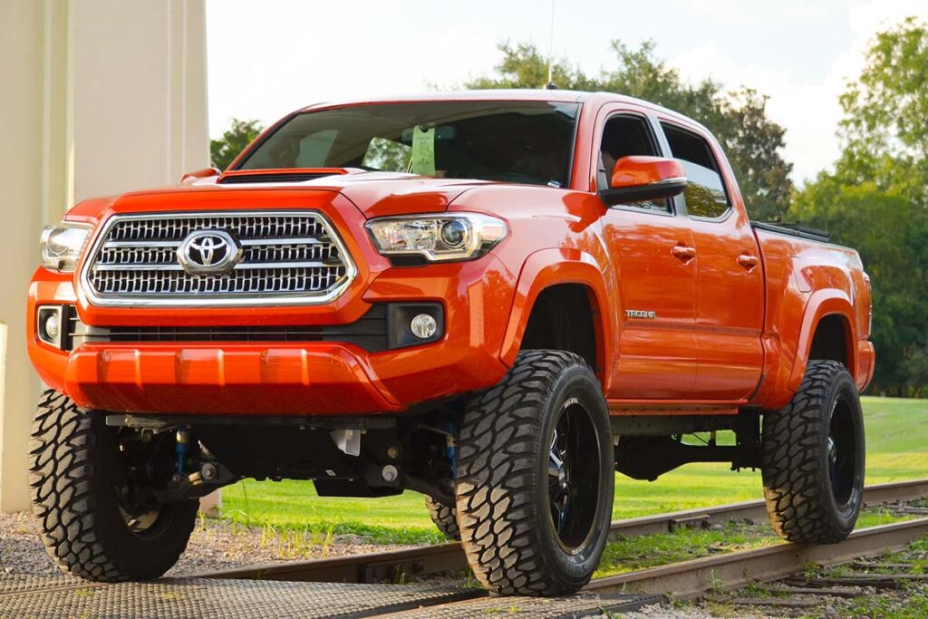 Red Toyota Tacoma Truck