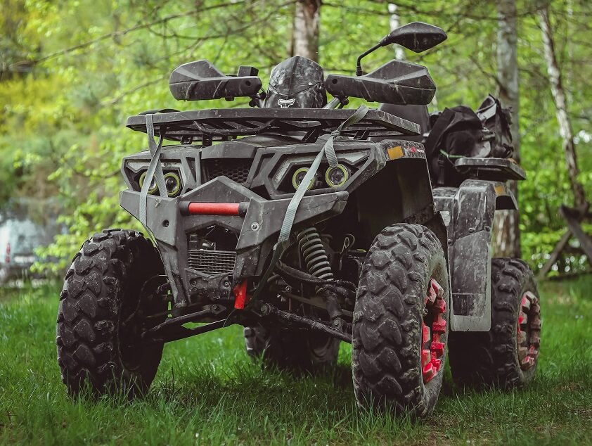 ATV Quad Bike Parked in the Forest