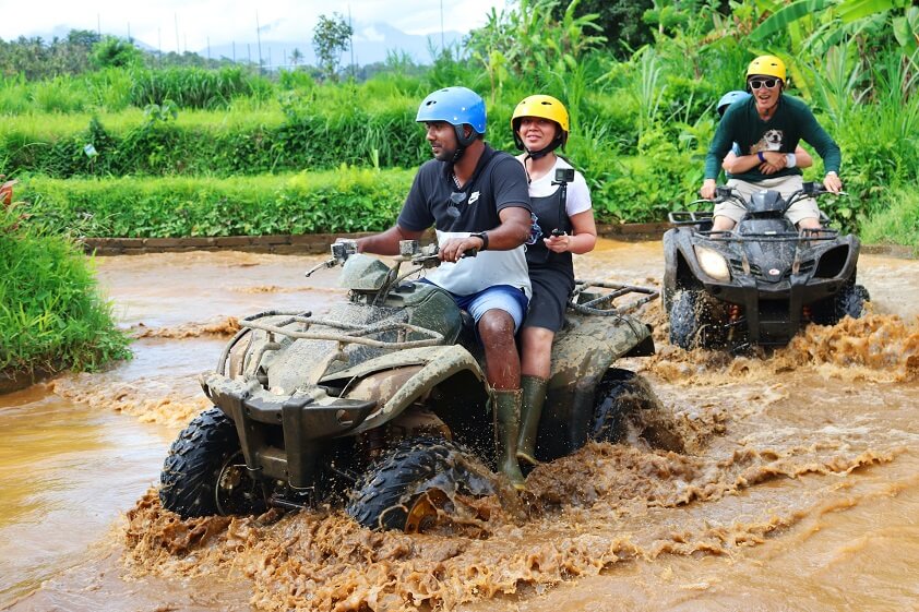 ATV Riding in Muddy Water
