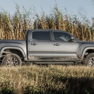 Toyota Tacoma Parked in a Field